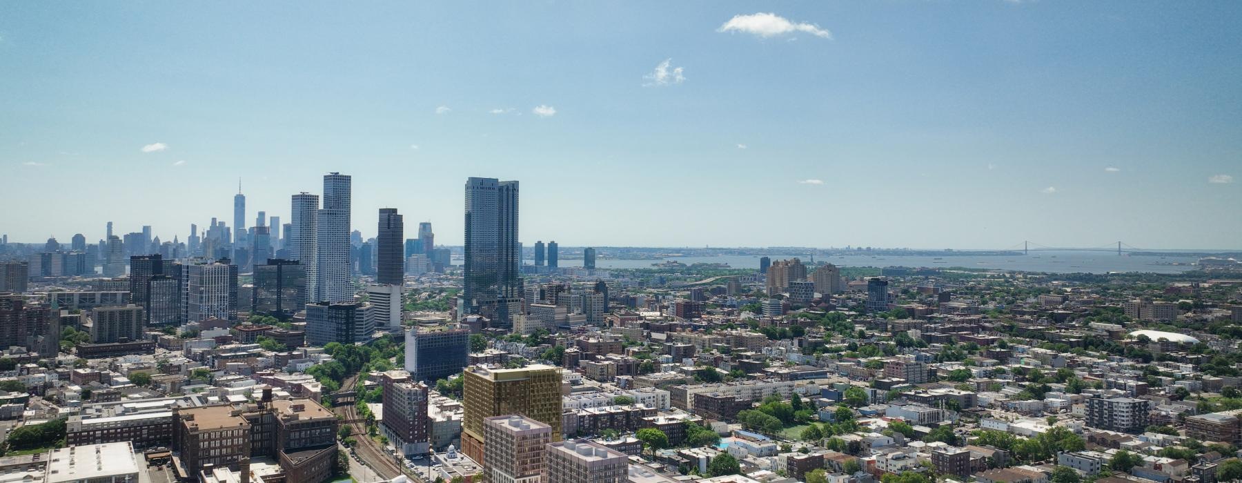 a city with many buildings