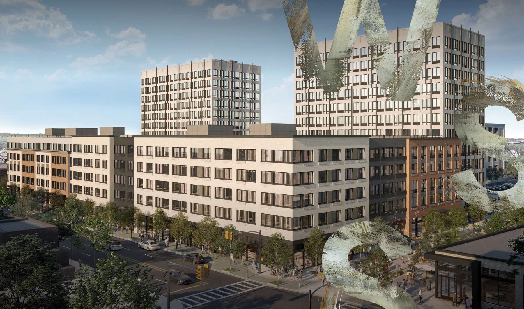 West Side Square exterior rendering