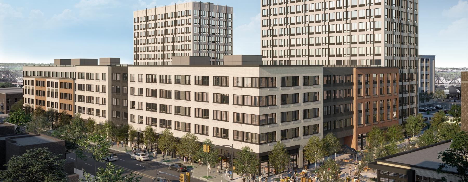 a large building with many windows